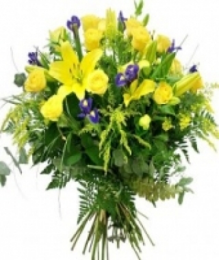 ramo de lilium amarillo