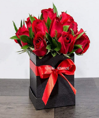 Box rosas rojas
