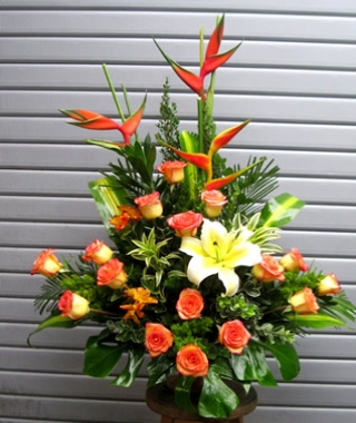 Arreglo floral de rosas numero 10